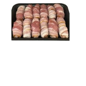 Manor Farm Sausages in Bacon (10 normal size in pack)